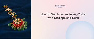Jadau Maang Tikka with Lehenga