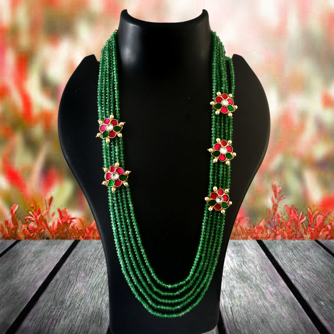 Handcrafted Kundan Beads Necklace
