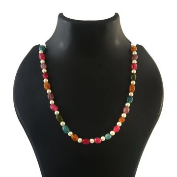 Multi-Color Kundan Beads Necklace