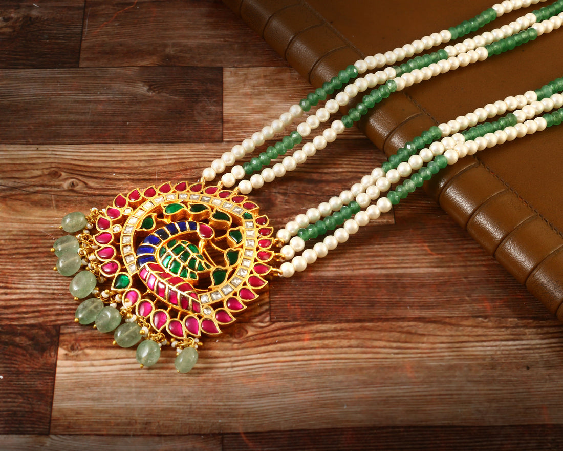 Long Jadau Kundan Necklace