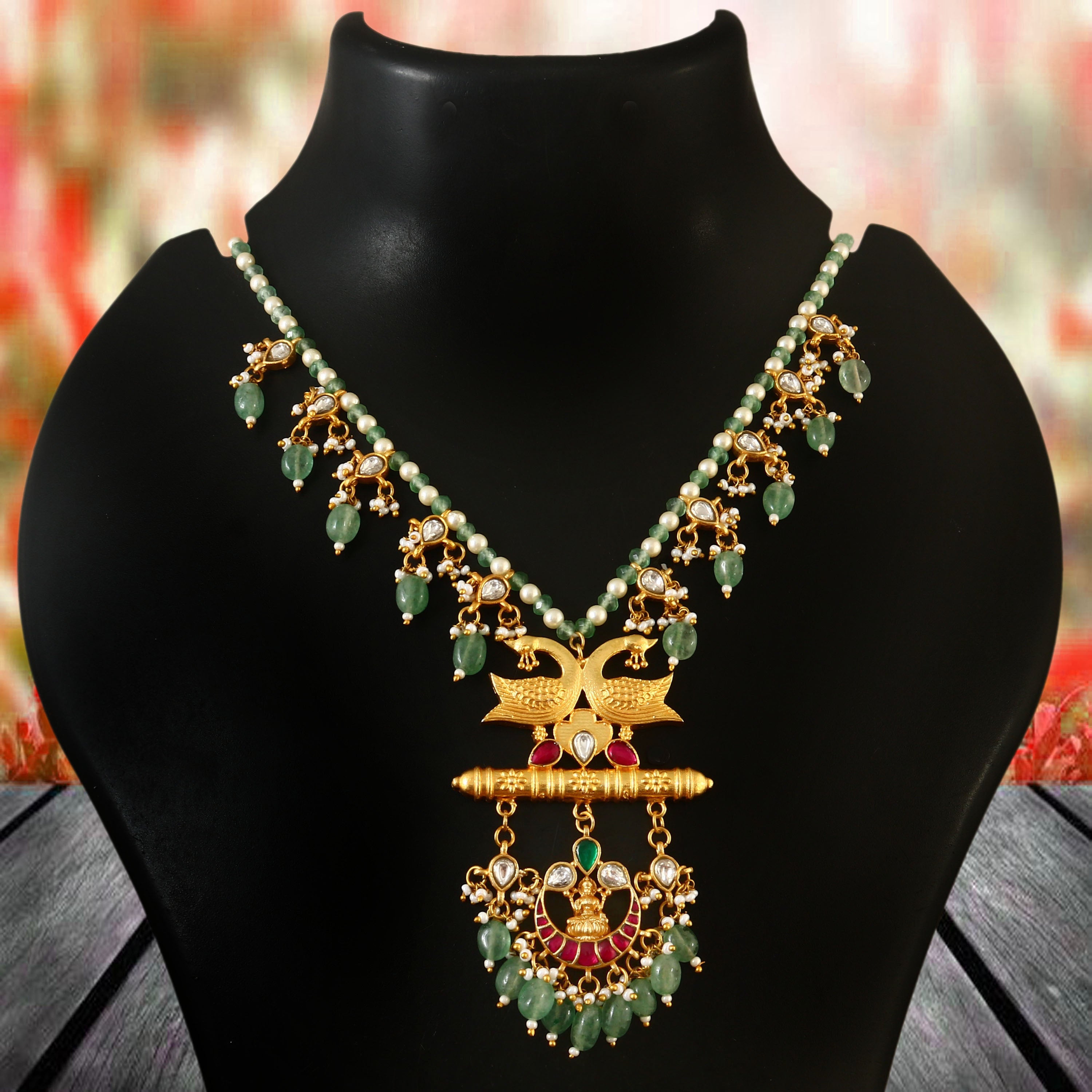 NK-133 - Radhya Jadau Kundan Set