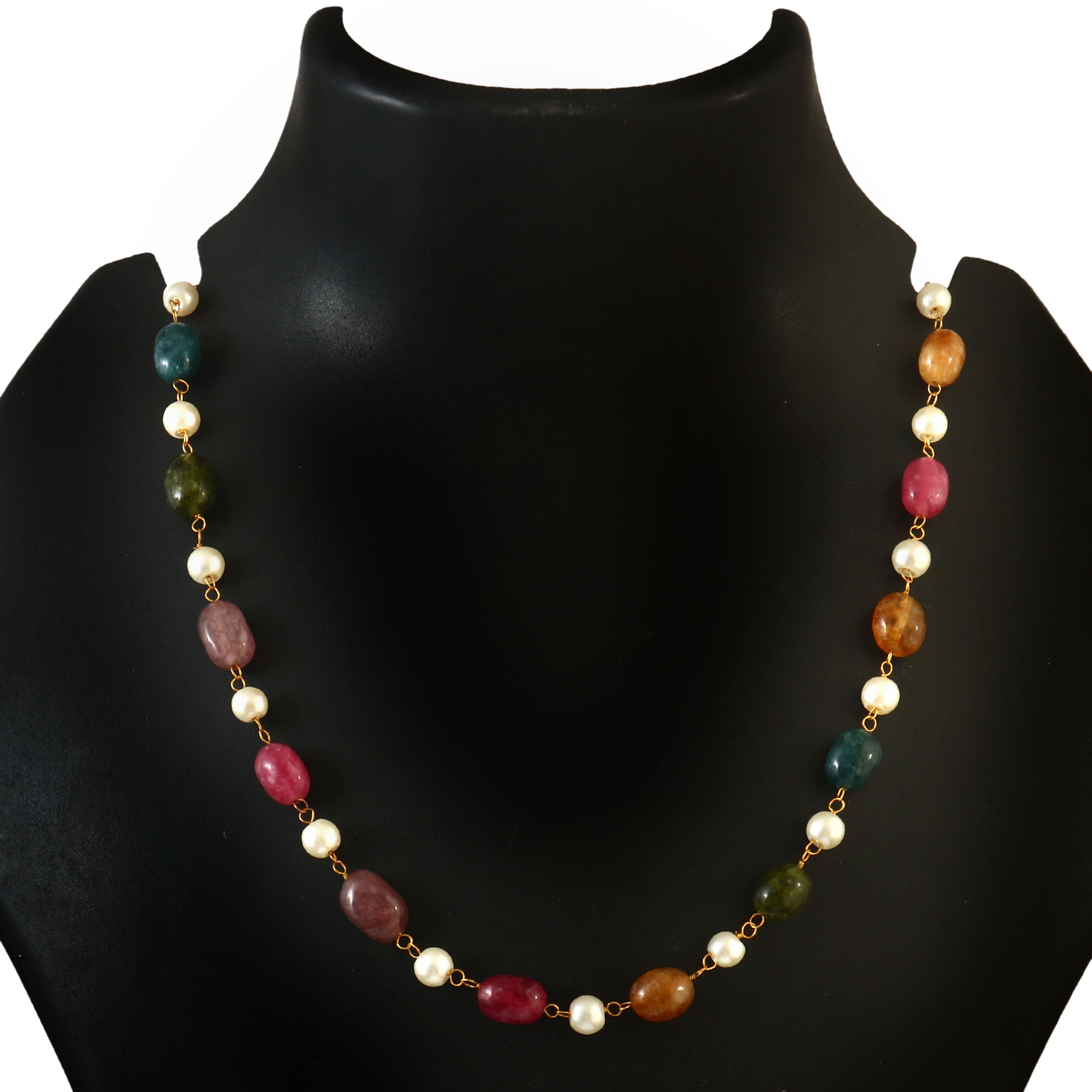 Multi-Color Kundan Beads Necklace