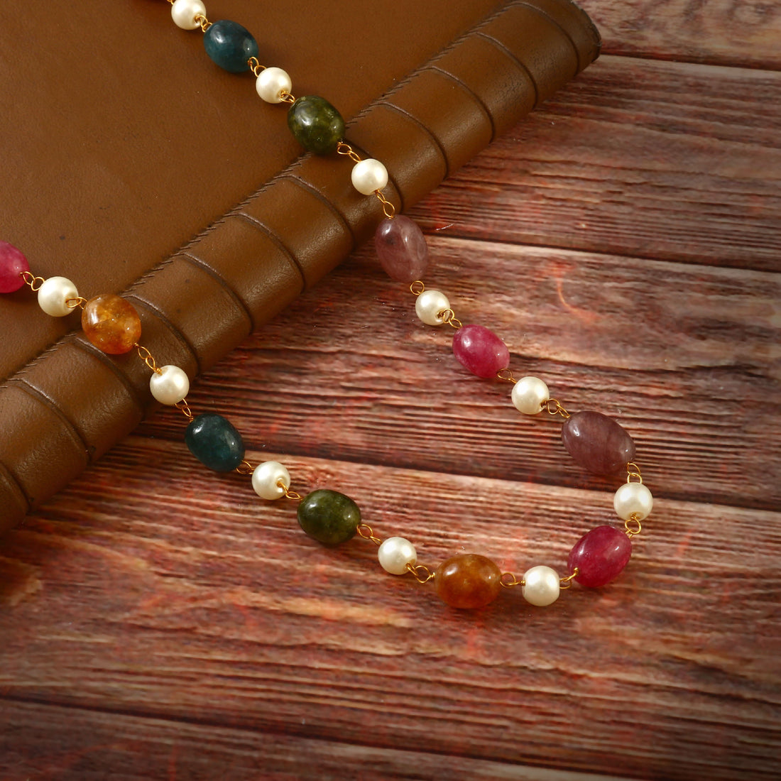 Multi-Color Kundan Beads Necklace