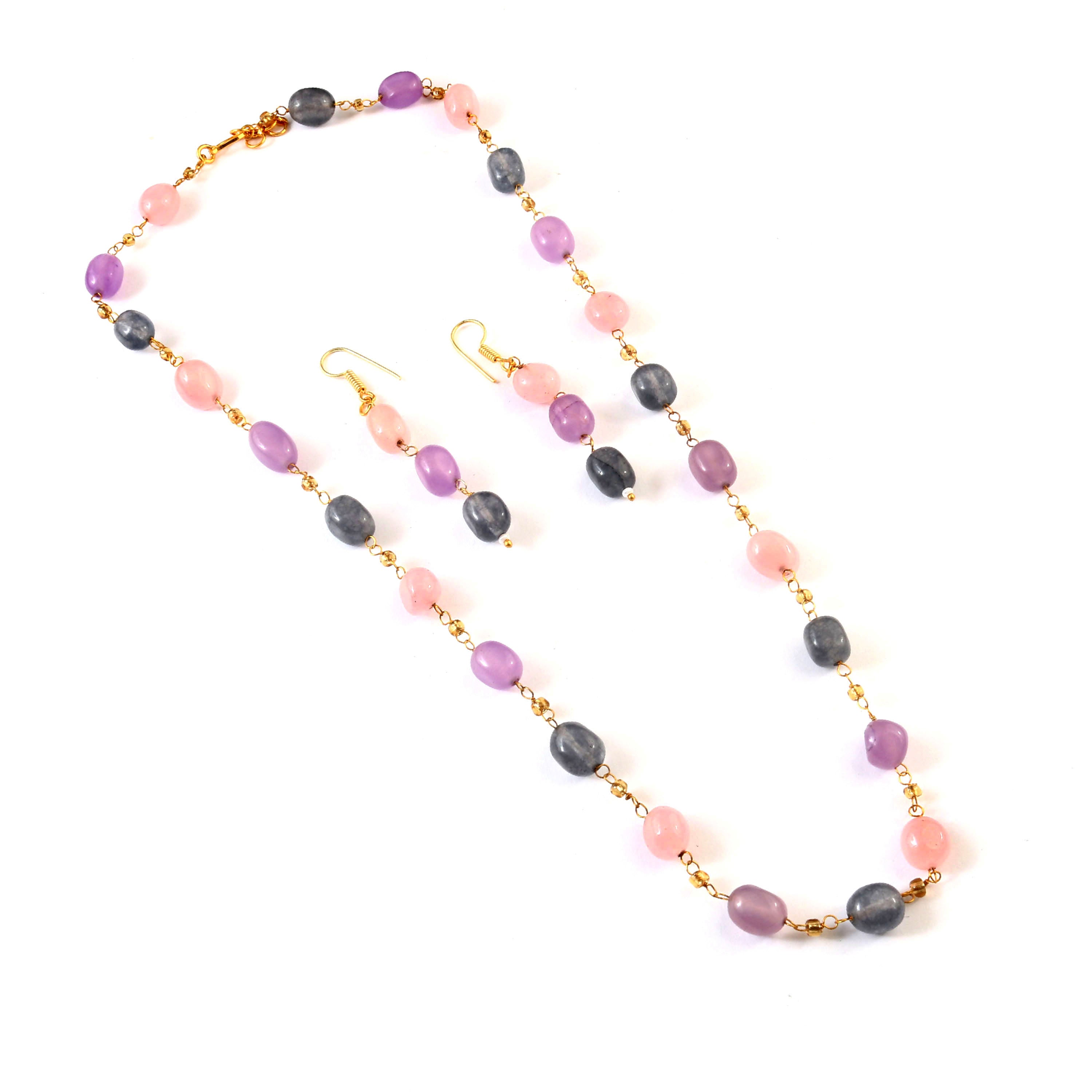 BM-110 - Jadau Kundan Beads Necklace with Emerald