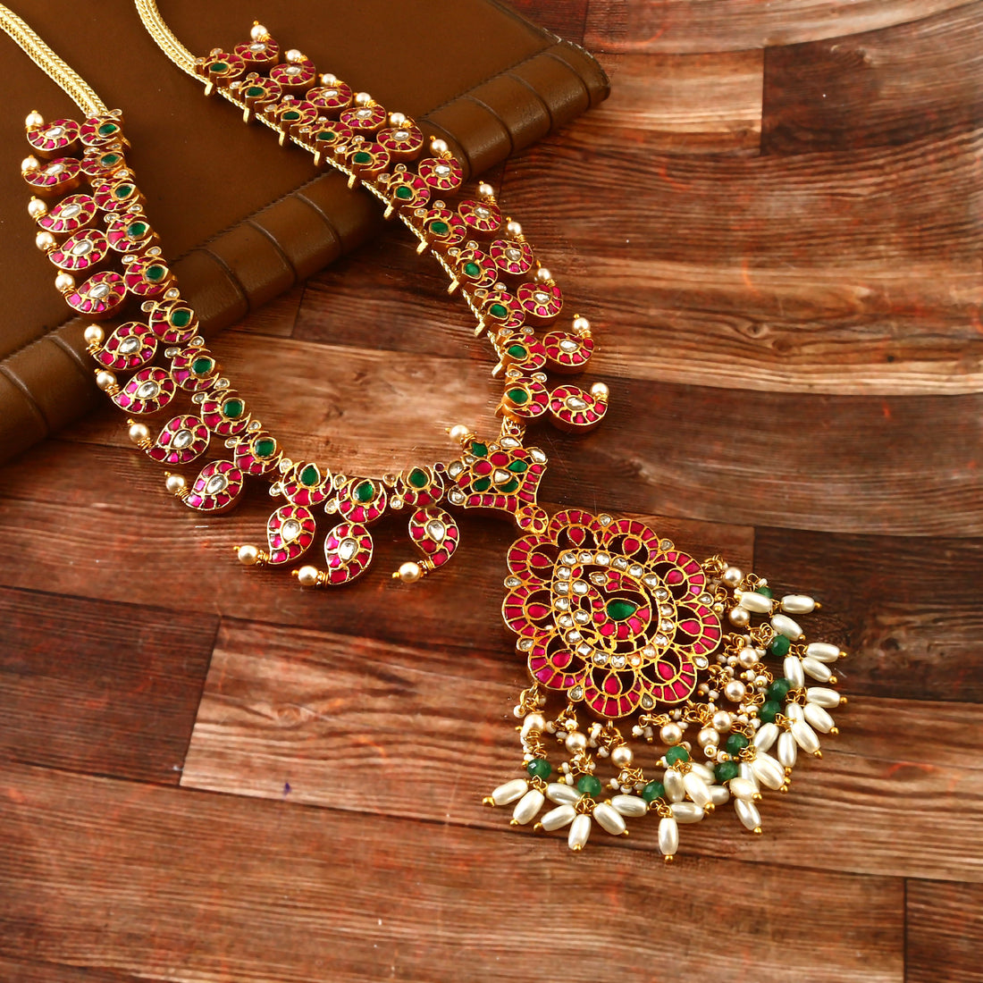 Jadau Long Kundan Necklace