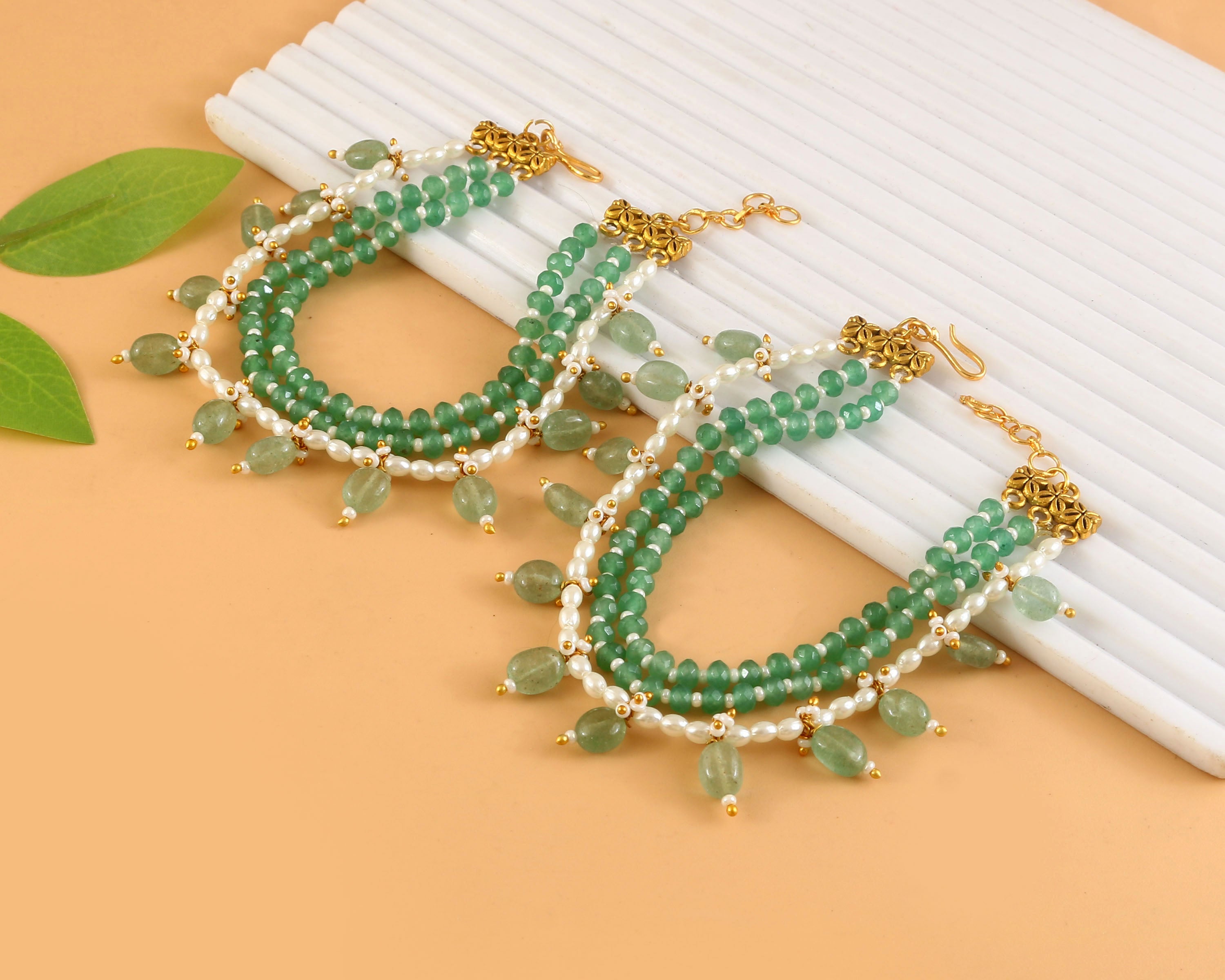 MA-114 - Jadau Kundan Maatal with Emerald