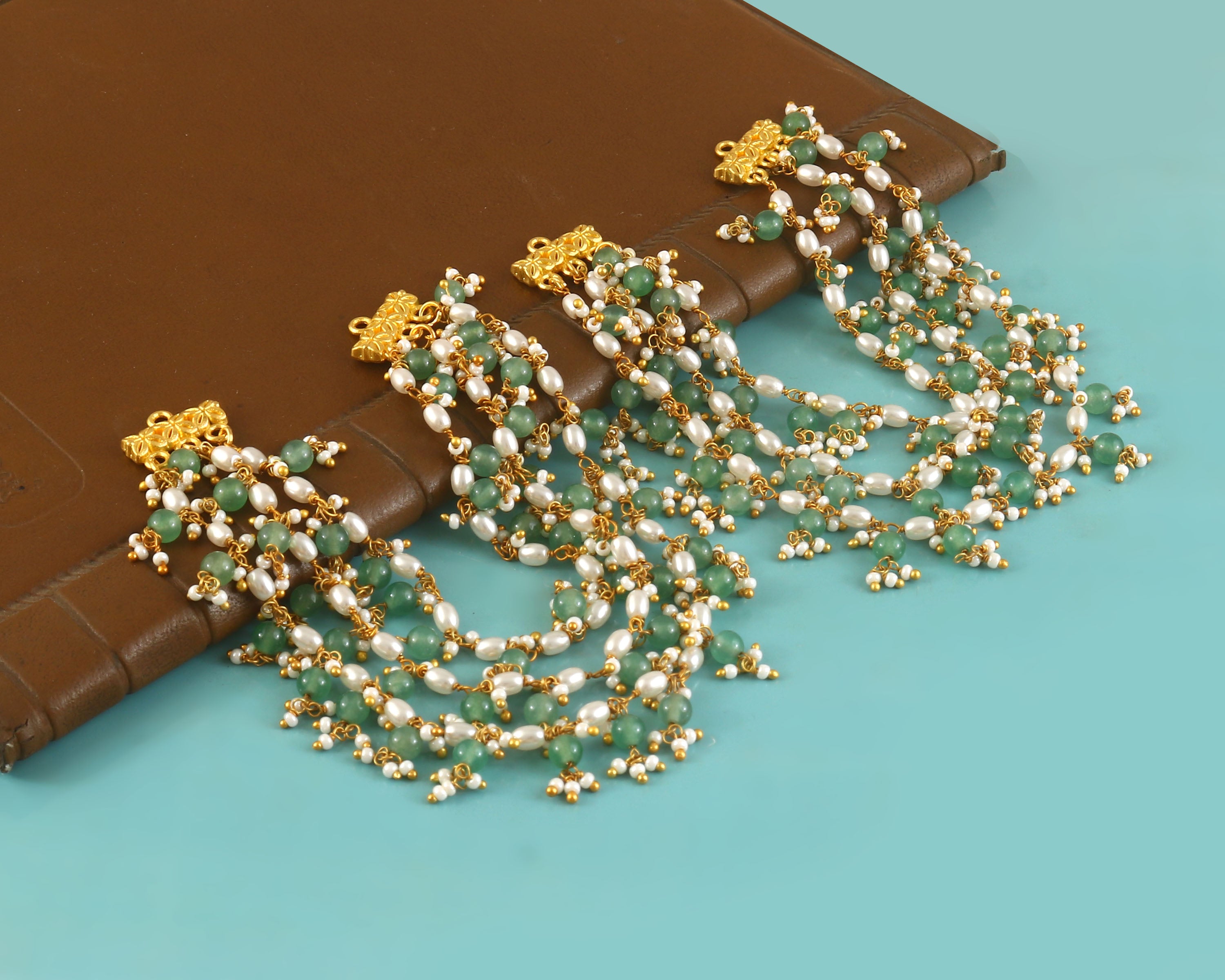 MA-115 - Jadau Kundan Maatal with Emerald
