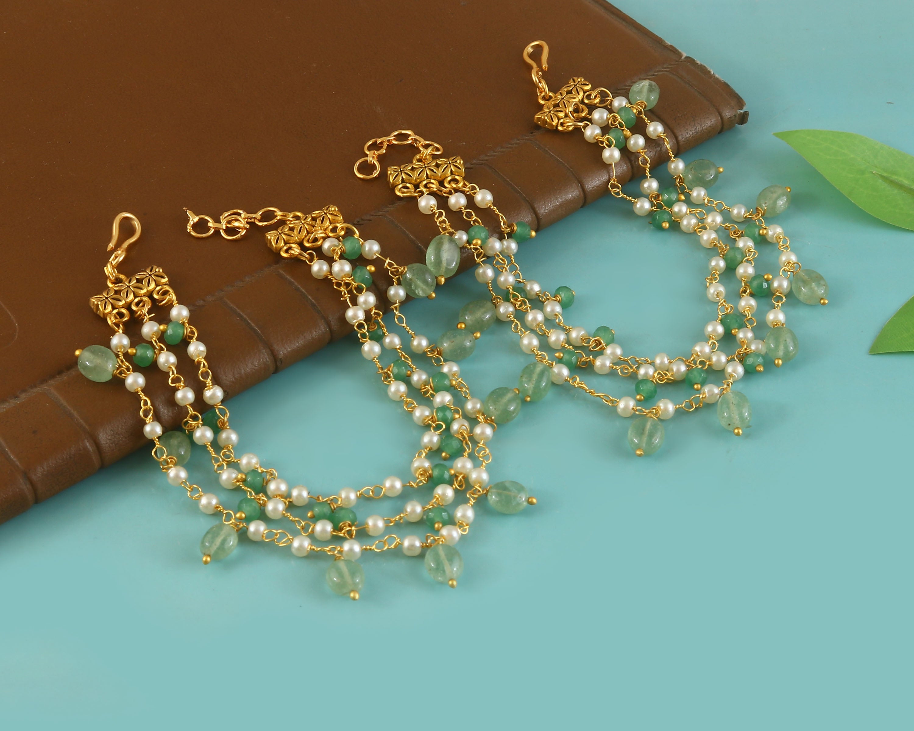 MA-116 - Jadau Kundan Maatal with Emerald