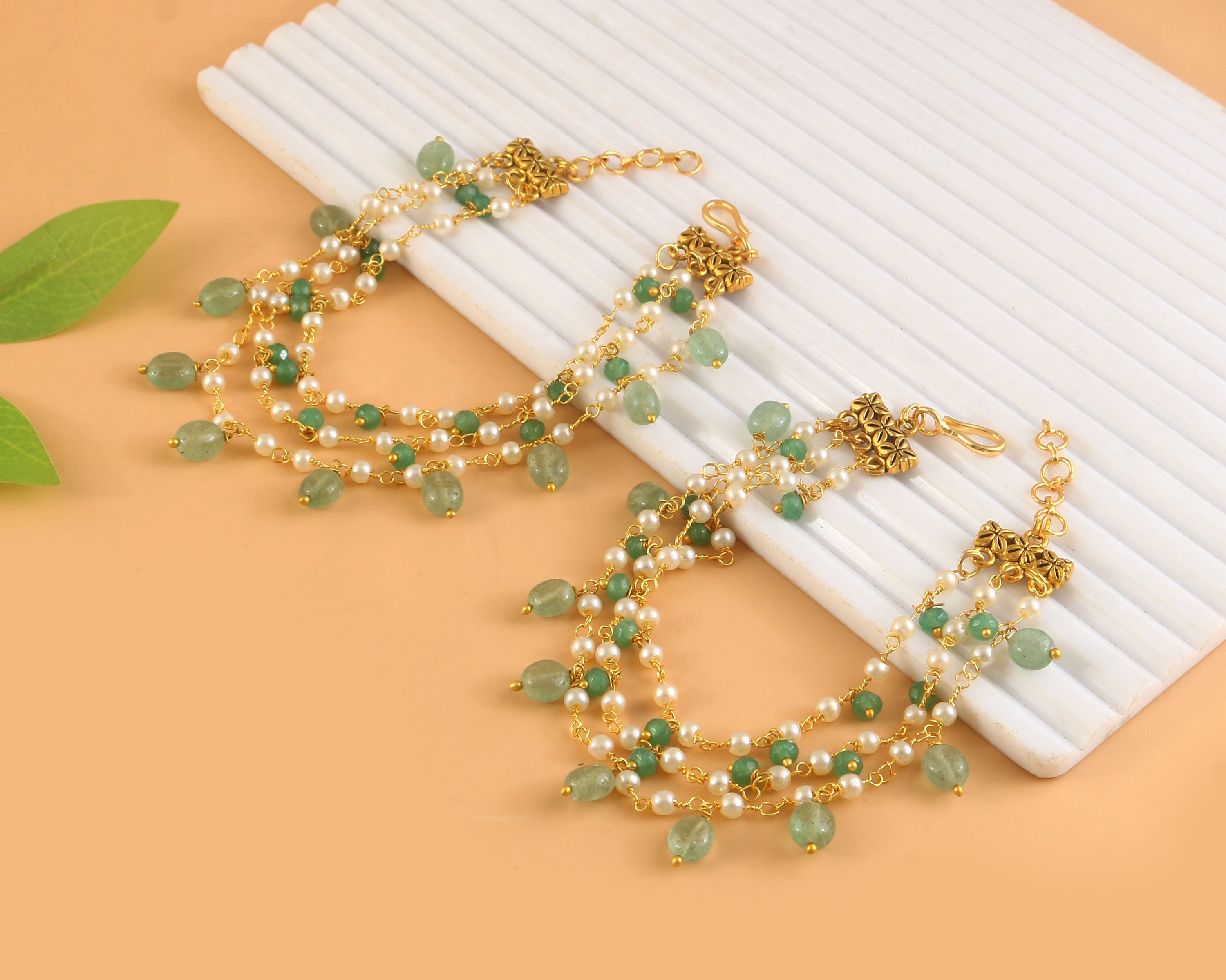 MA-116 - Jadau Kundan Maatal with Emerald