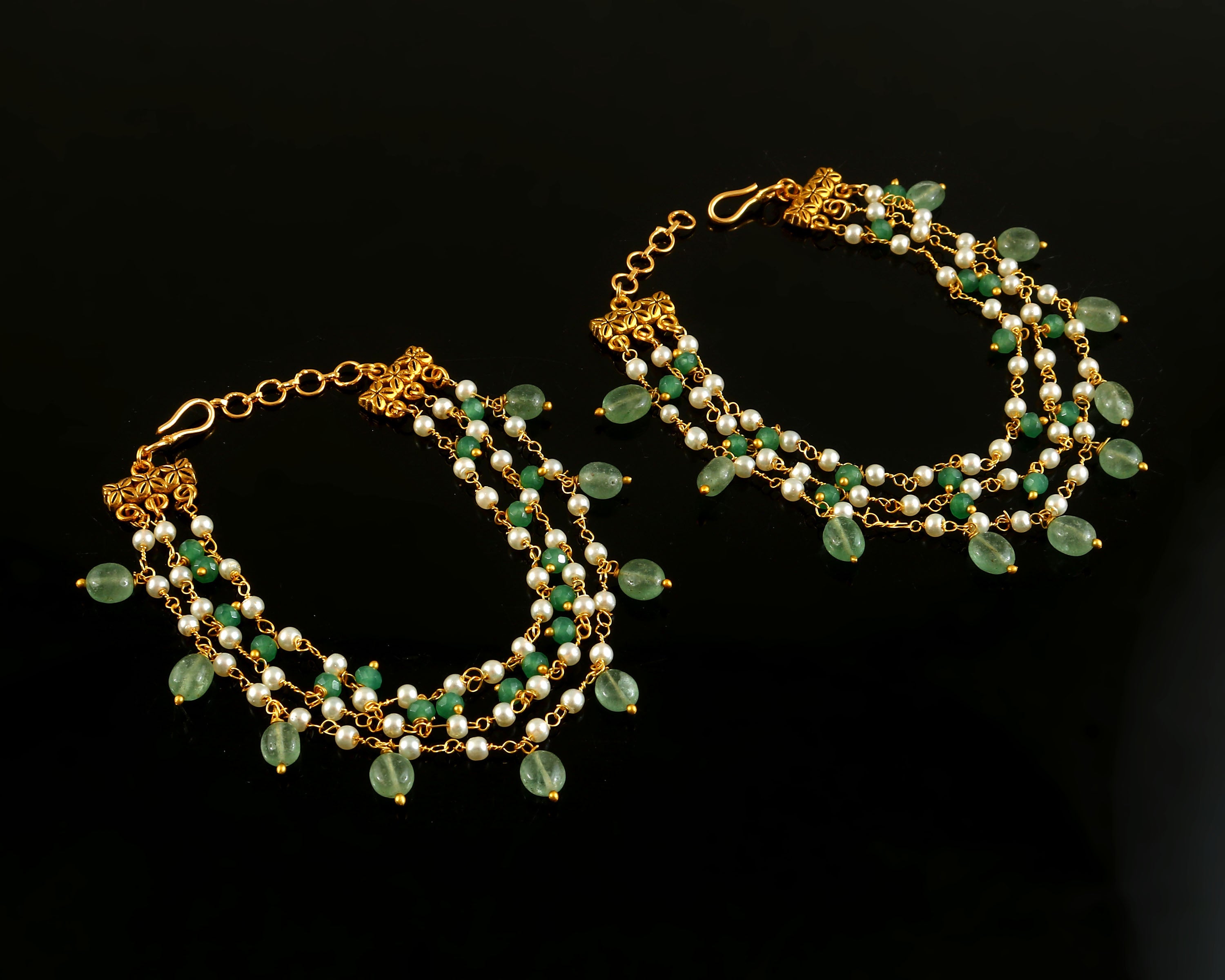 MA-116 - Jadau Kundan Maatal with Emerald