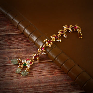 MT-129 - Jadau Kundan Mangtika with Emerald