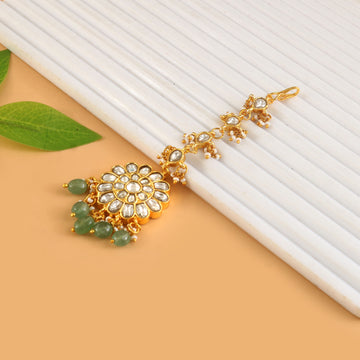 MT-138 - Jadau Kundan Mangtika with Emerald