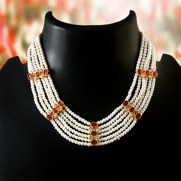 NK-177 - Jadau Kundan Necklace with Emerald