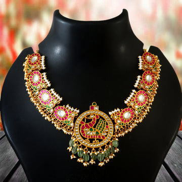 Handcrafted Jadau Kundan Necklace for Bridal