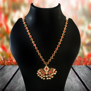 NK-291- Jadau Kundan Necklace with Emerald