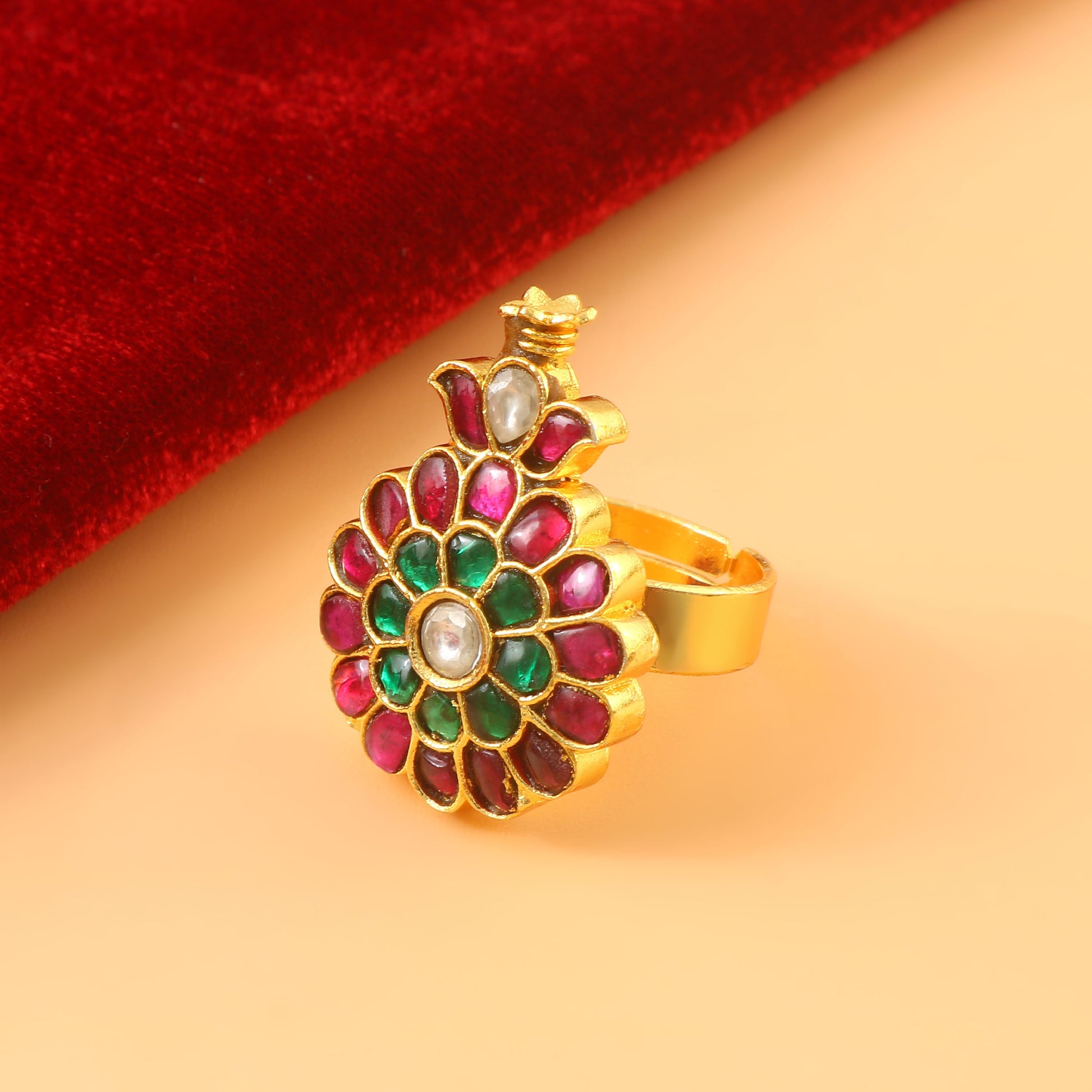 Adjustable Jadau Kundan Rings