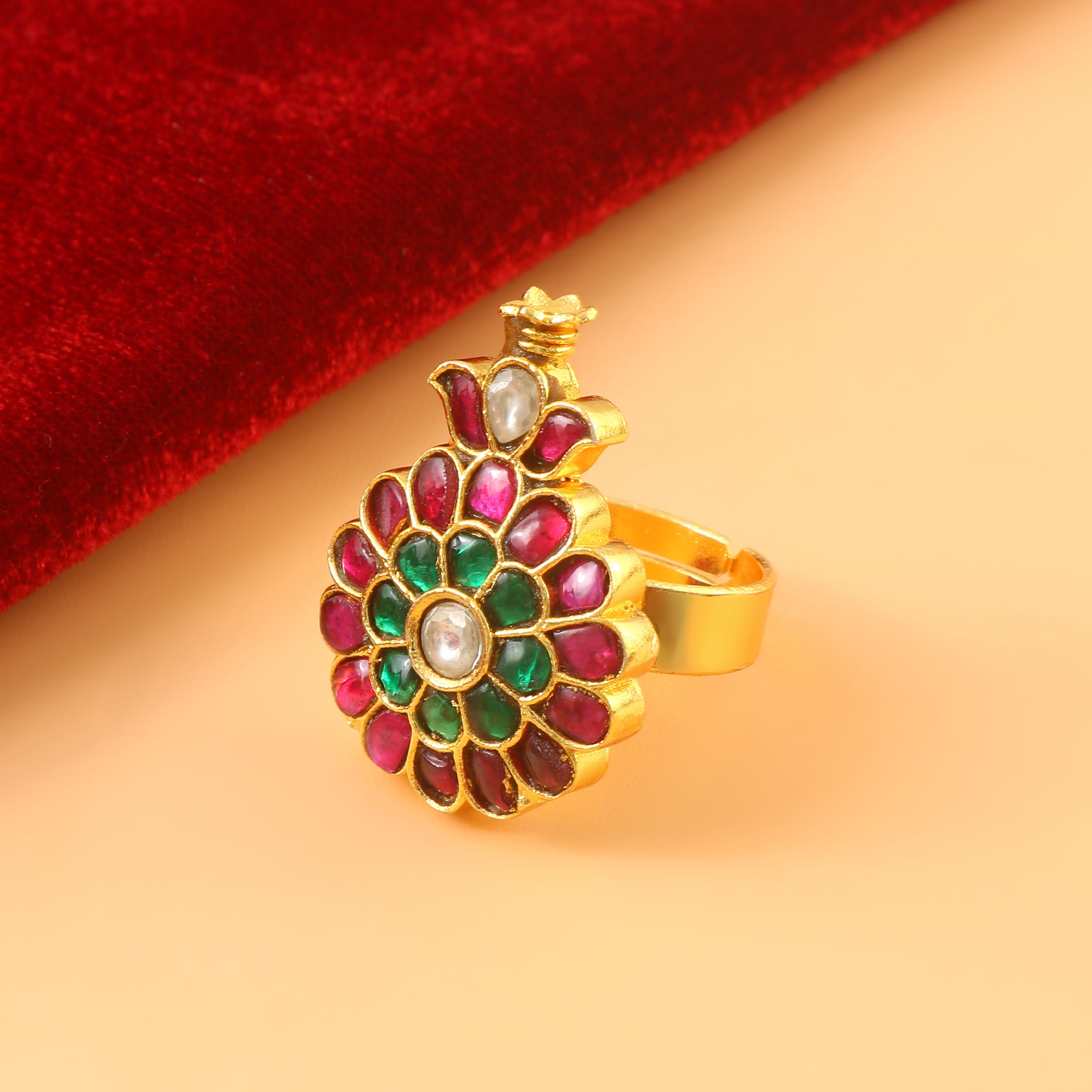 Adjustable Jadau Kundan Rings
